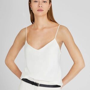 Club Monaco cream satin camisole, size Large